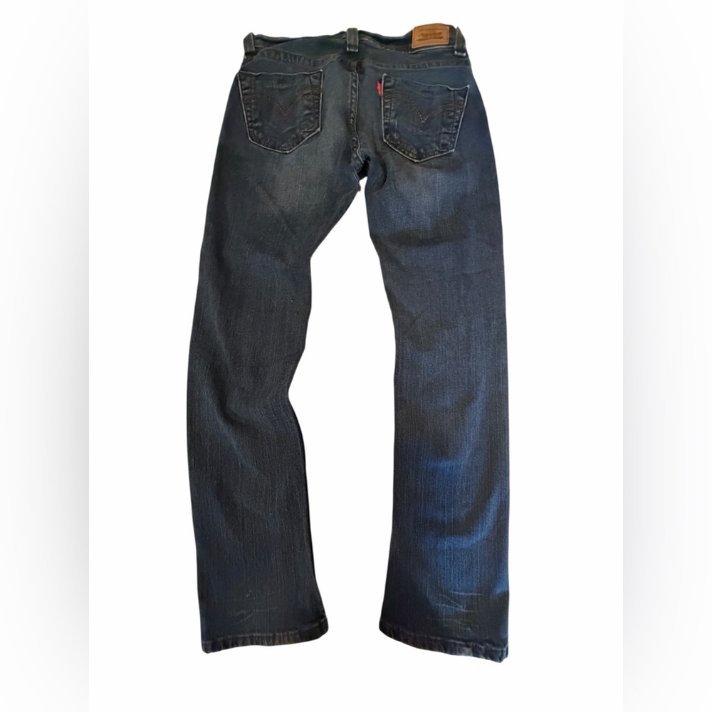 Vintage Levi’s Y2K low rise boot cut straight leg women’s  Dark Blue Jeans